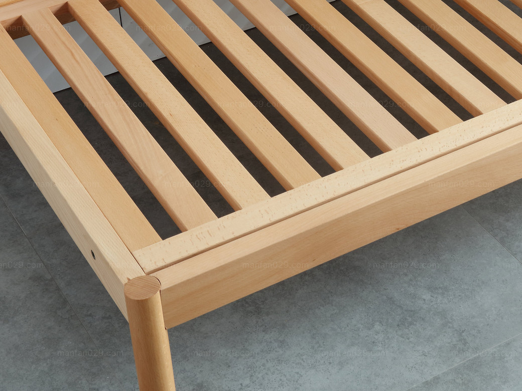 慕森 北欧风格 榉木坚固框架 棉麻布艺 原木色 沙发组合(四人位 脚踏)