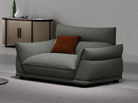 歌迪 现代简约 防水防污 健康环保 超柔科技布 高回弹海绵填充 实木框架 客厅布艺沙发 单人位