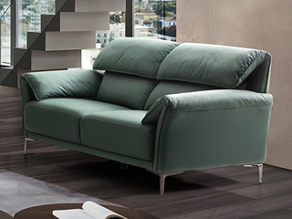  现代简约 科技布+海绵+公仔棉+实木框架 奥尔伯里沙发 两人位沙发