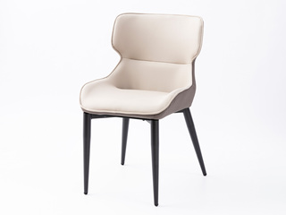  极简风格 皮艺+碳素钢五金架 餐椅（单把价格 需双数购买 单数不发货）
