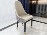 皇家伯爵 轻奢风格 黑檀系列 优质超纤皮+进口桦木 餐椅(下单请参考实拍)