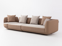 iLoven 意乐威 极简风格 真皮沙发 可转动功能位 亲肤透气 柔软舒适 优质皮艺 棉麻座垫布可拆卸 羽绒靠包 三明治结构高回弹海绵填充 澳大利亚进口桉木框架 沙发组合 三人位+右转盘功能位