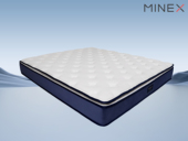 寐MINEX 乐享系列 进口天然乳胶 分区独立袋装弹簧 波浪海绵 进口亲肤针织面料 25CM 1.8*2.0米床垫