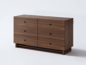 木影宋韵 宋式美学 高端进口南美黑胡桃木 大容量六斗储物空间 精细划分科学储物 全实木六斗柜（仅含斗柜）（实木纹理自然生成 每一块木材纹理、颜色天然独一无二）