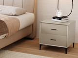 诺美帝斯 现代简约  扪皮+实木抽屉 时尚大气 床头柜