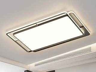 【包邮】 现代简约 铁+亚克力 客厅卧室系列 全屋套餐XY0266黑-两室两厅-离线语音+遥控 黑色 两室两厅(含光源 LED贴片)（内蒙古，新疆，西藏，青海，甘肃、宁夏等地区不包邮 运费请咨询客服）