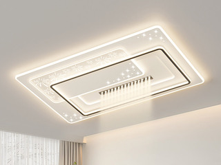 【包邮】 现代简约 铁+亚克力 客厅卧室系列 全屋套餐XY0230黑-两室一厅-三色变光 黑色 两室一厅(含光源 LED贴片)（内蒙古，新疆，西藏，青海，甘肃、宁夏等地区不包邮 运费请咨询客服）