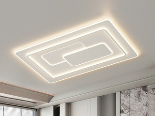 【包邮】 现代简约 铁+亚克力 客厅卧室系列 全屋套餐XY0223白-两室两厅-离线语音+遥控 白色 两室两厅(含光源 LED贴片)（内蒙古，新疆，西藏，青海，甘肃、宁夏等地区不包邮 运费请咨询客服）