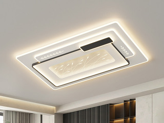 【包邮】 现代简约 铁+亚克力 客厅卧室系列 全屋套餐XY0220黑-两室一厅-离线语音+遥控 黑色 两室一厅(含光源 LED贴片)（内蒙古，新疆，西藏，青海，甘肃、宁夏等地区不包邮 运费请咨询客服）