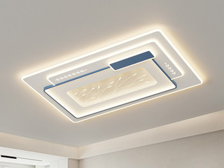 【包邮】 现代简约 铁+亚克力 客厅卧室系列 全屋套餐XY0220蓝-两室两厅-离线语音+遥控 蓝色 两室两厅(含光源 LED贴片)（内蒙古，新疆，西藏，青海，甘肃、宁夏等地区不包邮 运费请咨询客服）