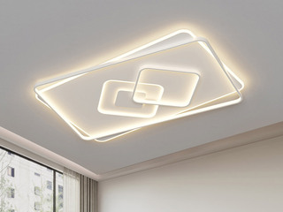 【包邮】 现代简约 铁+亚克力 客厅卧室系列 全屋套餐XY0180白-两室两厅-离线语音+遥控 白色 两室两厅(含光源 LED贴片)（内蒙古，新疆，西藏，青海，甘肃、宁夏等地区不包邮 运费请咨询客服）