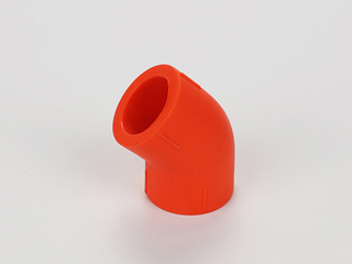 PP-R彩色水管 45°弯头 规格25 数量360个/箱 橙色