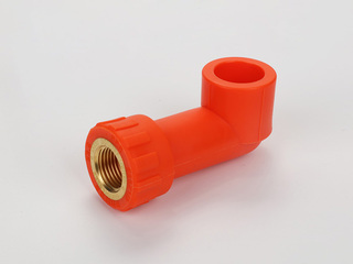 PP-R彩色水管 加长内螺纹弯头 规格25*1/2 数量144个/箱 橙色