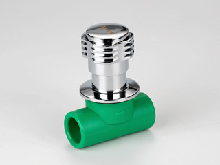 PP-R彩色水管 暗装快开截止阀 规格25 数量60只/箱 绿色