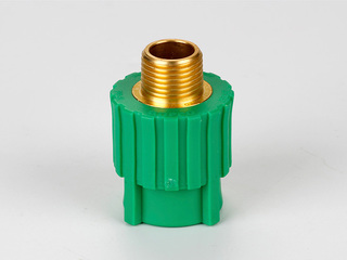 PP-R彩色水管 外螺纹直接 规格25*1/2 数量240个/箱 绿色