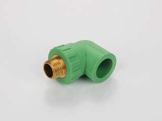 PP-R彩色水管 外螺纹弯头 规格25*1/2 数量192个/箱 绿色