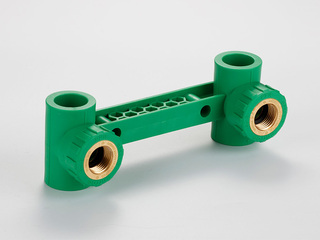 PP-R彩色水管 双螺纹内丝三通 规格25*1/2 数量24只/箱 绿色