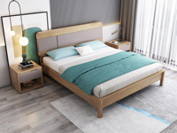 木之家 北欧风格 泰国进口橡胶木 松木床板条 1.5*2.0米床