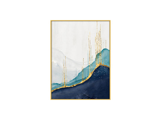  晶瓷+铝合金框 晶瓷画