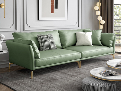  轻奢风格 超柔舒适 优质科技皮 四人位沙发